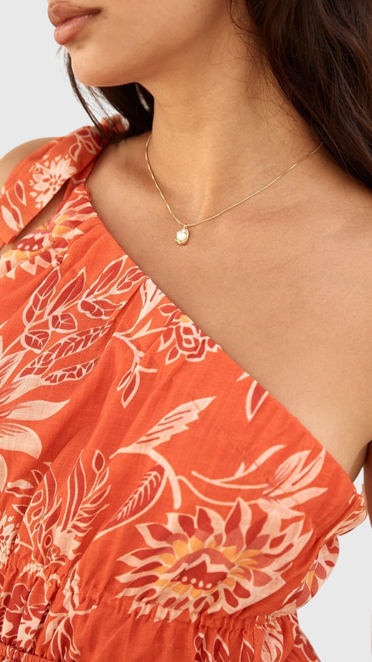 Bailey | Collar con Colgante en Perla Dorada