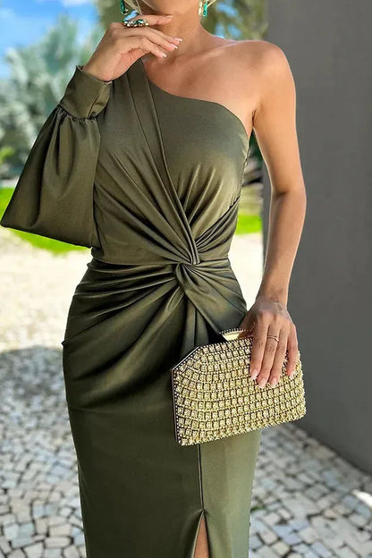 El Vestido Luxe de Un Hombro