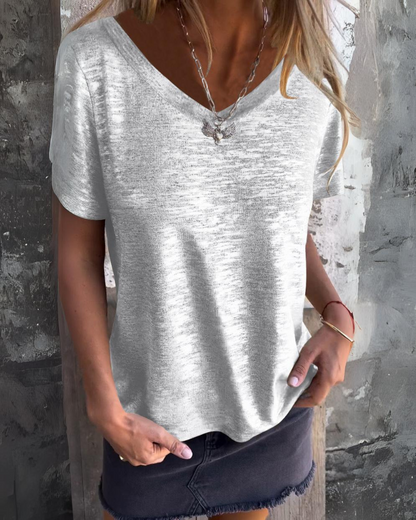 MARIONA - Camiseta de moda de manga corta