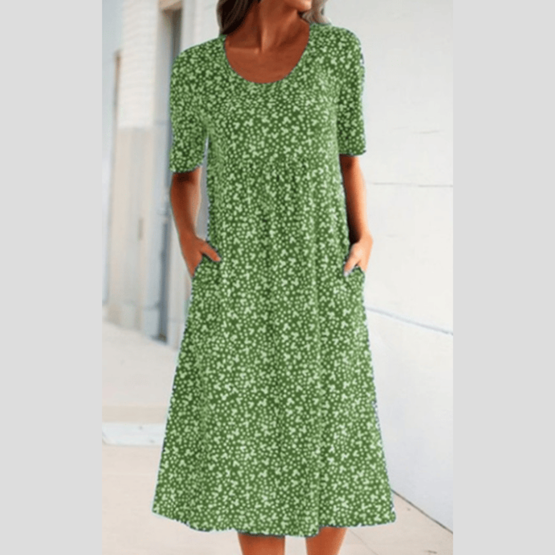 WINNY - VESTIDO MIDI CHIC CON ESTILO FLORAL