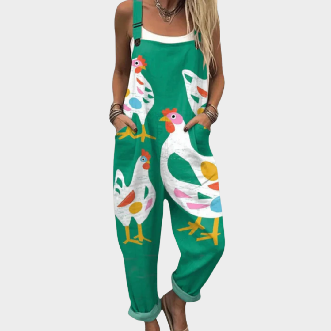 Salopette estampada cómoda