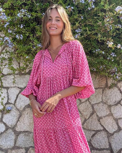 SANDY - VESTIDO LARGO CÓMODO Y DE MODA