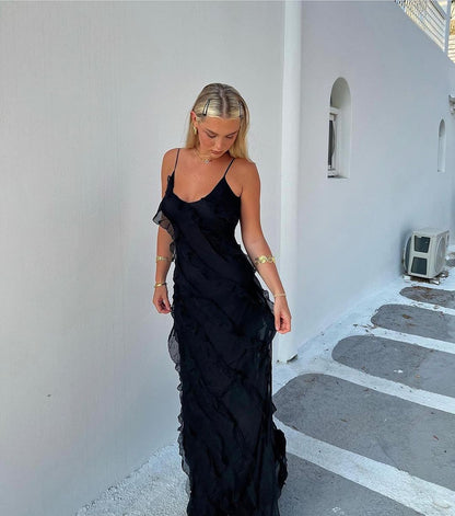 Aliza | Vestido Largo con Volantes