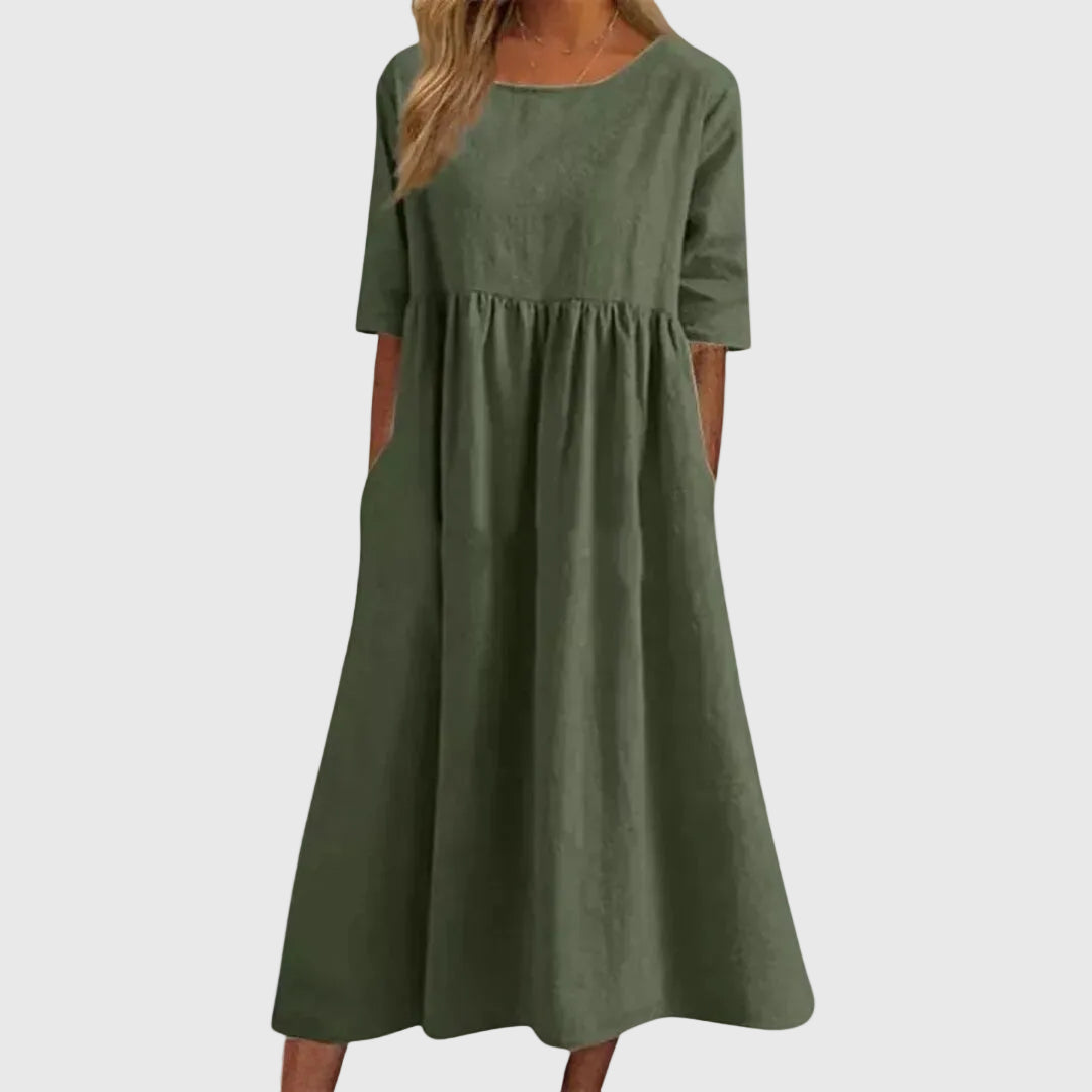 Haisley | Elegante Vestido Midi Fluyente
