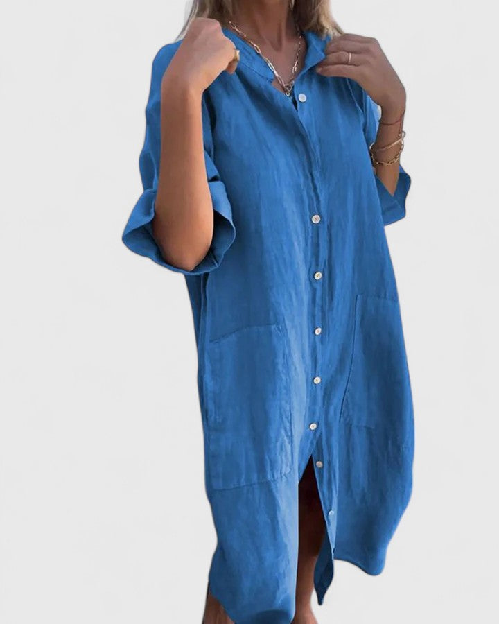 CHLOE – VESTIDO CAMISERO FÁCIL Y CÓMODO