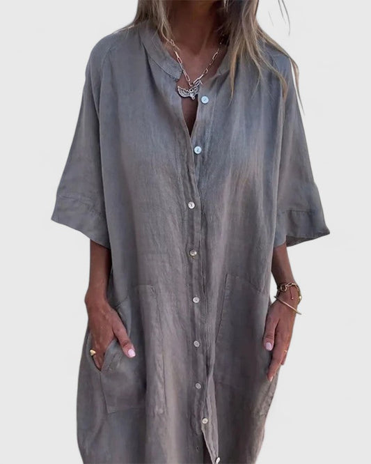CHLOE – VESTIDO CAMISERO FÁCIL Y CÓMODO