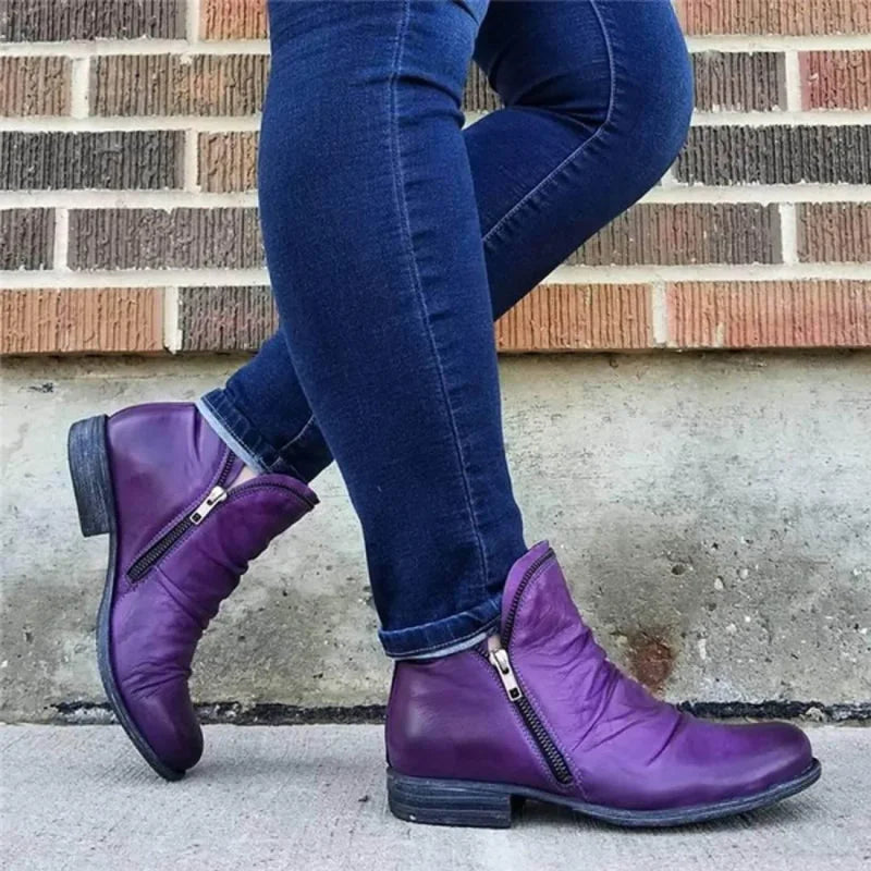 Cassiana - Botas de Cuero Relajadas