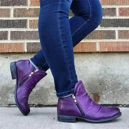 Cassiana - Botas de Cuero Relajadas