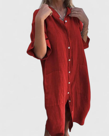CHLOE – VESTIDO CAMISERO FÁCIL Y CÓMODO