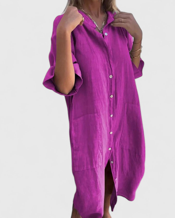 CHLOE – VESTIDO CAMISERO FÁCIL Y CÓMODO