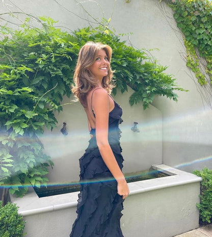 Aliza | Vestido Largo con Volantes