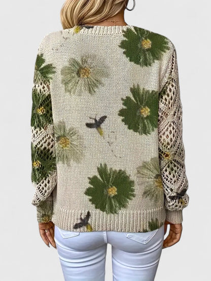 CHARLIE – SUÉTER DE PUNTO CON ENCANTO FLORAL