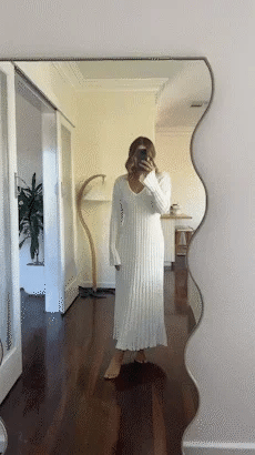 Sara - Nuevo Vestido Midi de Punto