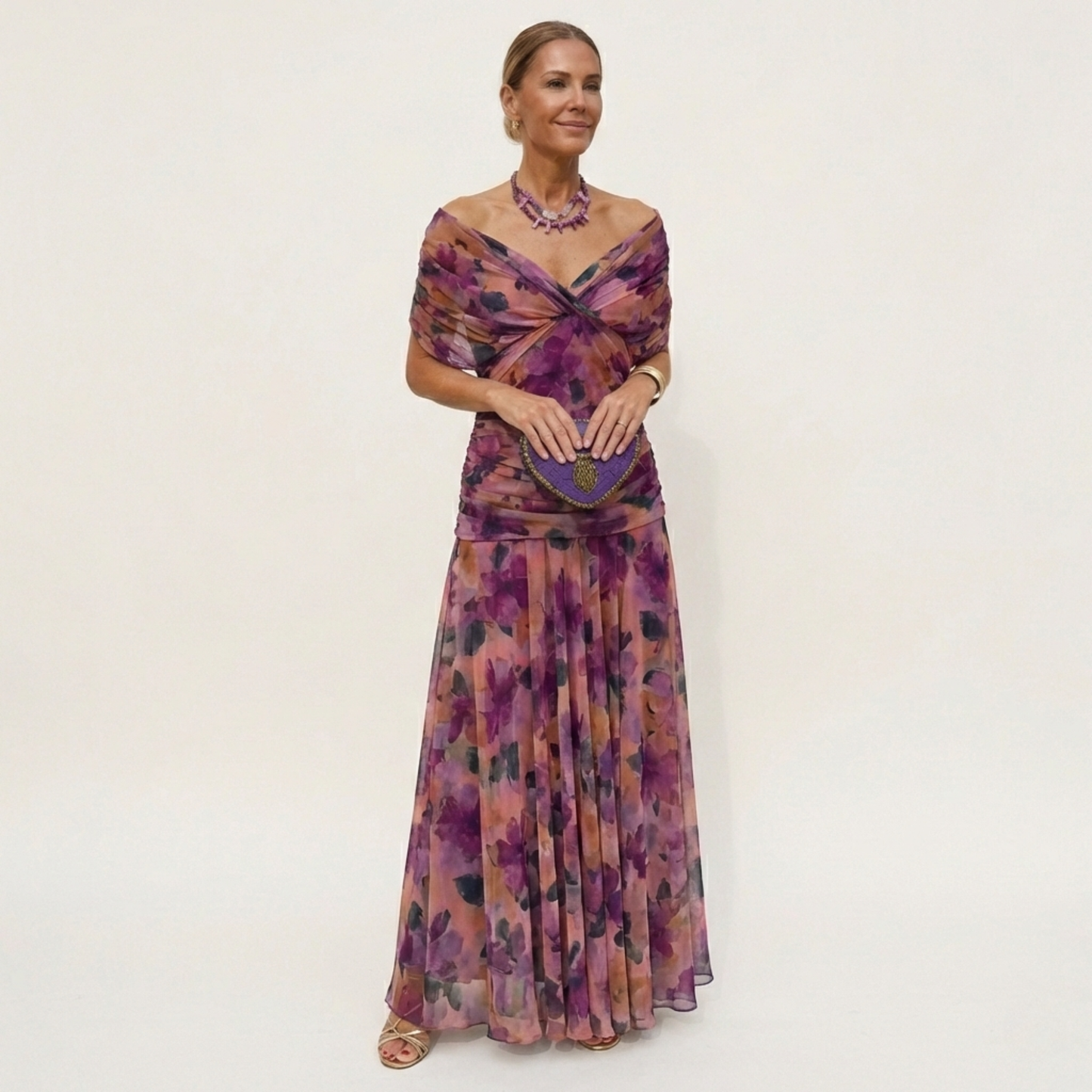 Carmen™ | Vestido Largo Floral con Escote en V