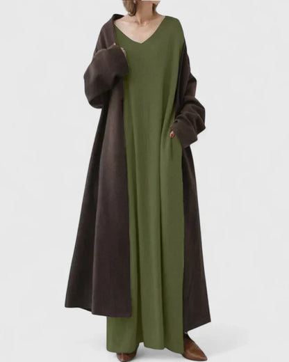 MARY – VESTIDO MAXI DE SUÉTER RELAJADO