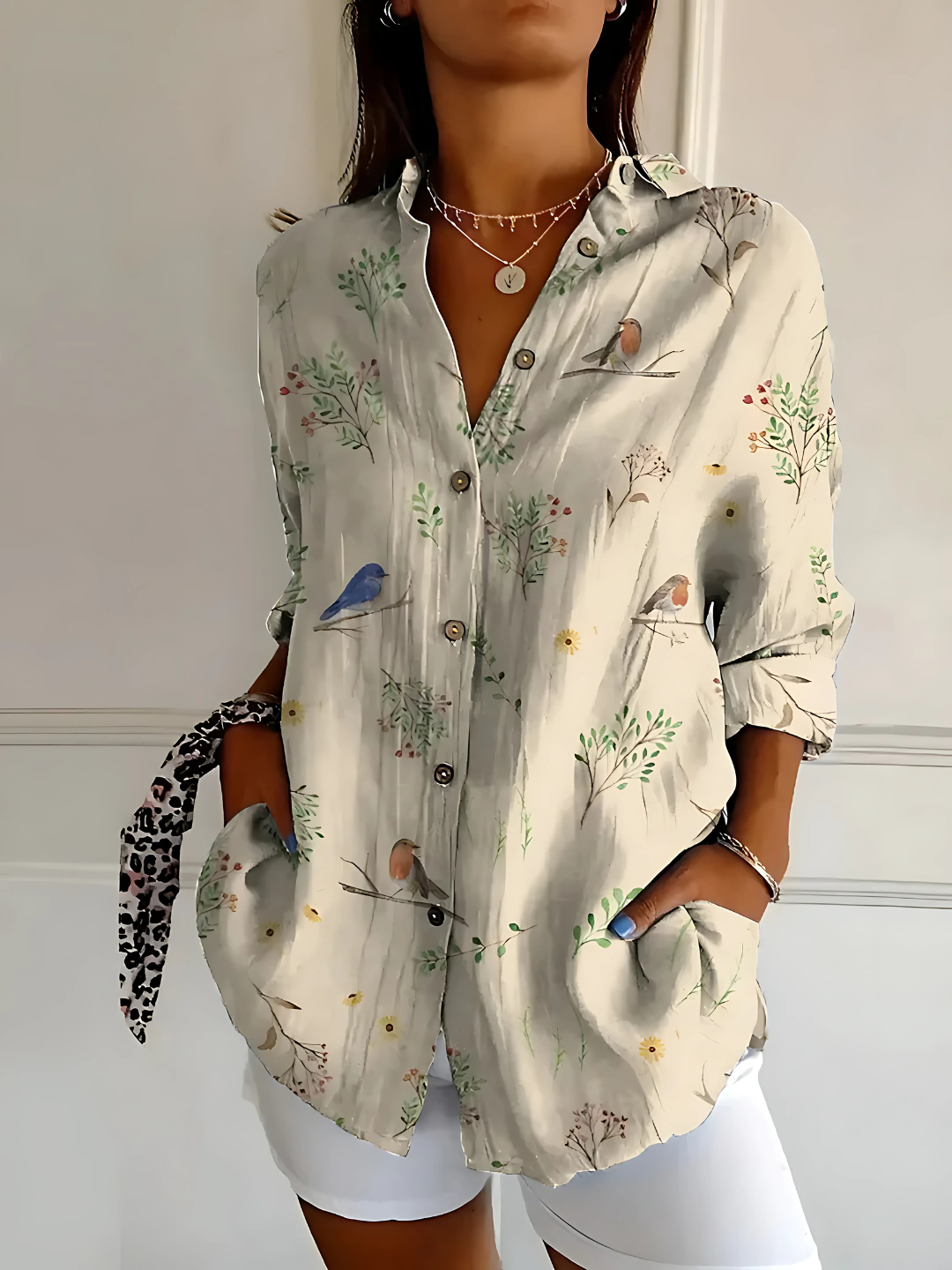 Yllona – Blusa Relaxed con Botones