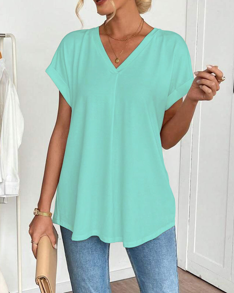 BLUSA CLÁSICA TRUDE DE MANGA CORTA