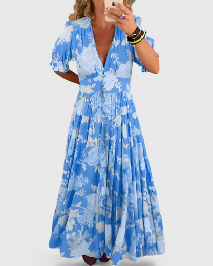 JULIANA – VESTIDO MAXI FLUIDO RADIANTE FLORES