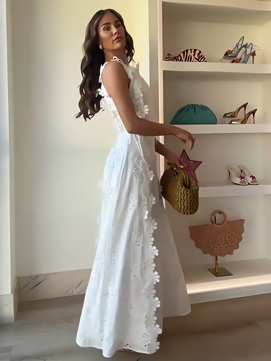 ELENA – VESTIDO MAXI BORDADO SUSURRO DEL JARDÍN