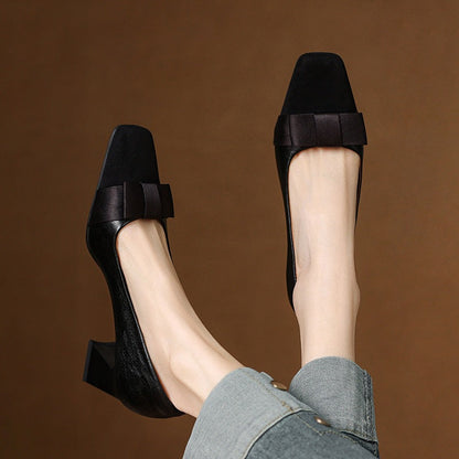 Tashia - Zapatos elegantes de tacón bloque para mujer