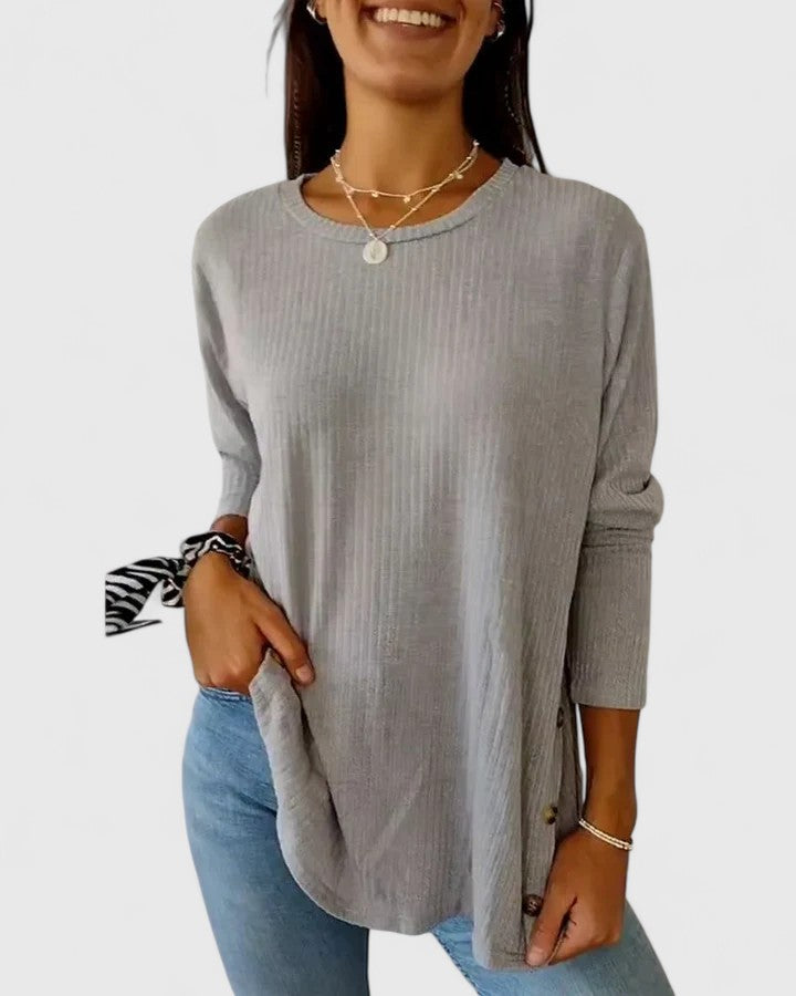 Megan™ | Top Elegante de Cuello Redondo