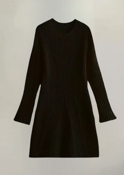Faustine - Elegante Vestido Mini de Punto Acanalado