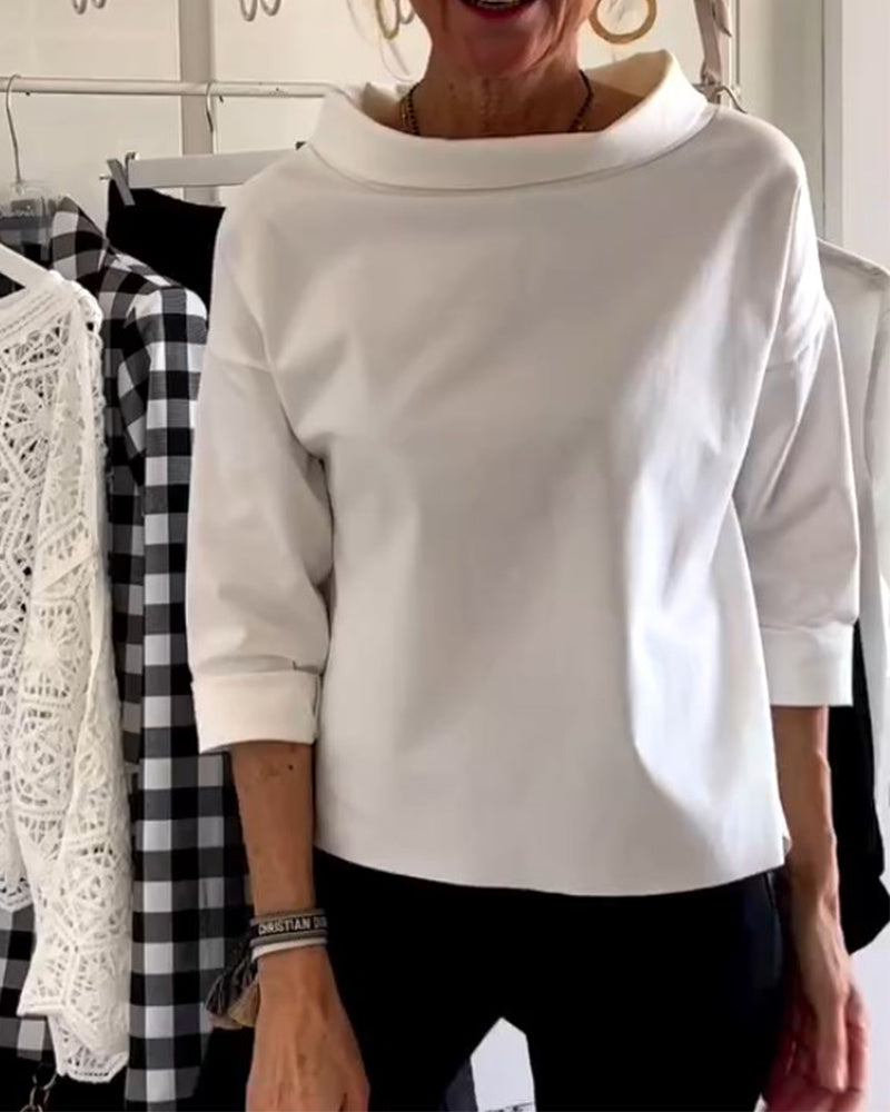 WIEBKE I BLUSA CÓMODA DE MANGA 3/4