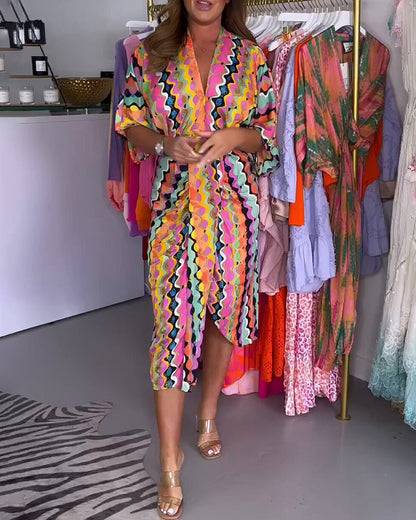 Amaris - Vestido Midi con Escote en V