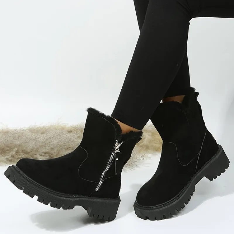 Annalisa - Botas de Piel de Peluche Acogedoras