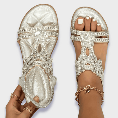 Eugenia - Sandalias de Joyas Lujosas
