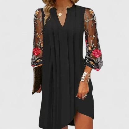 NICOLE – VESTIDO MINI BORDADO ELEGANTE