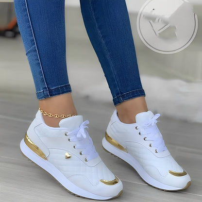 Agnès - Zapatos de cordones a cuadros para mujeres