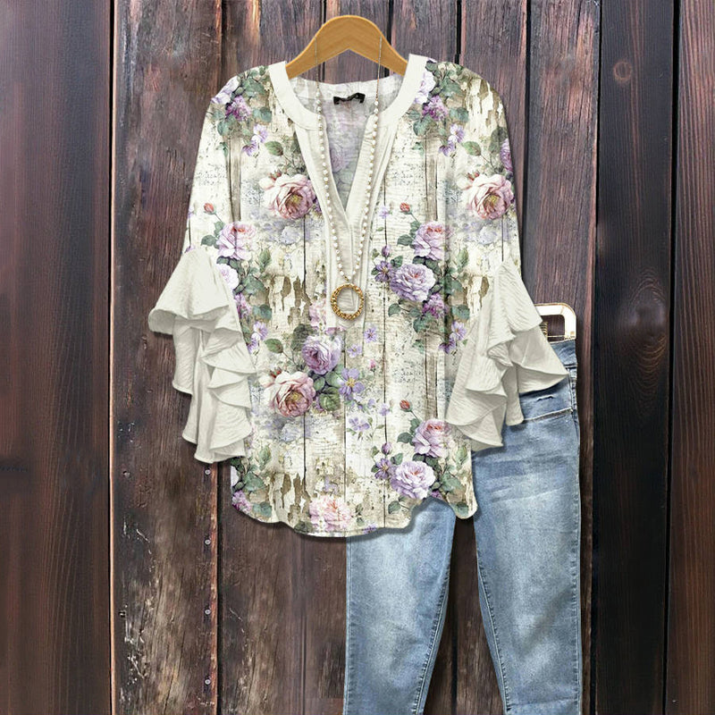 Dakota™ - BLUSA DE CORTE RELAJADO CON ESTAMPADO FLORAL