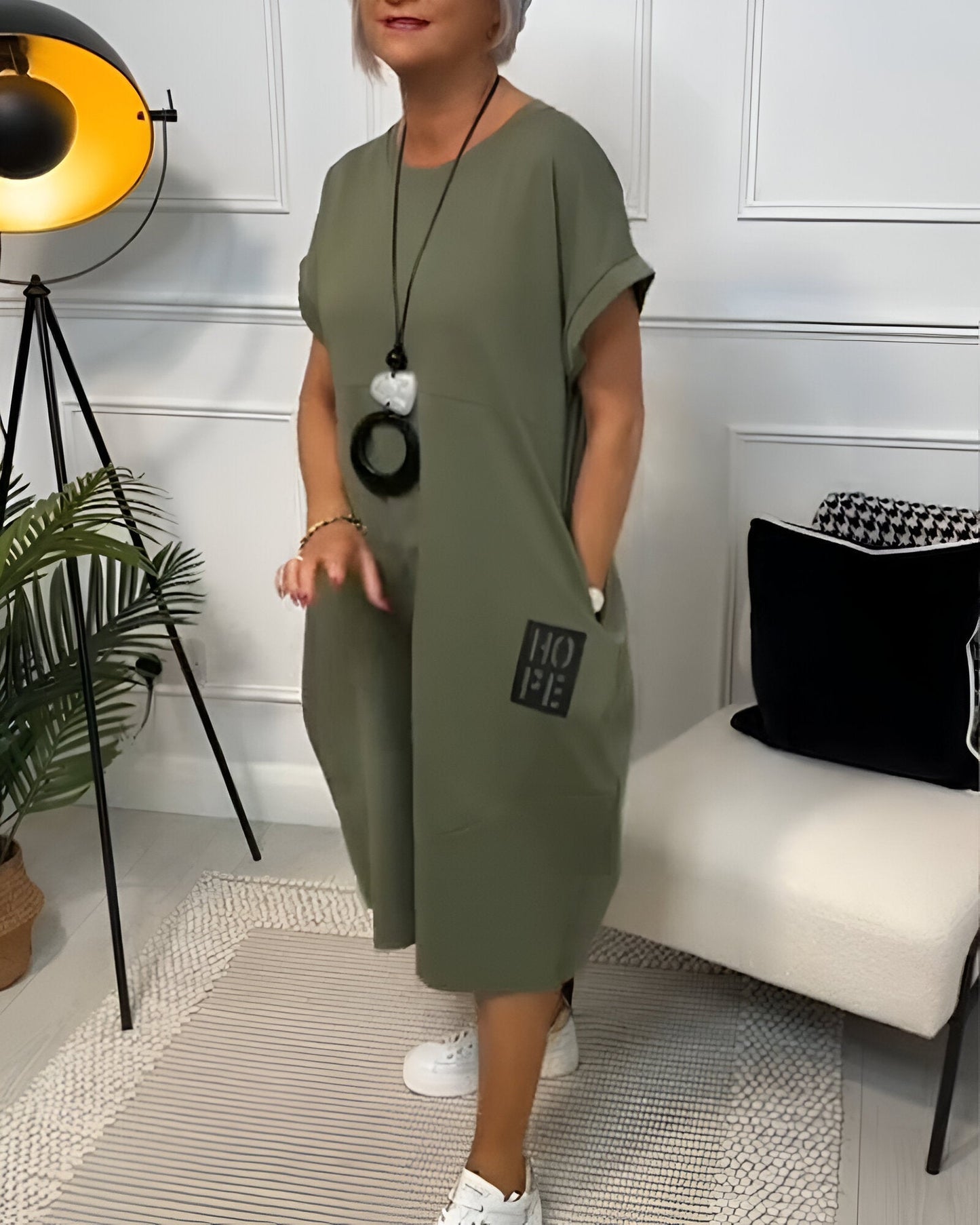 Bessie – Vestido Camisón Midi Confortable
