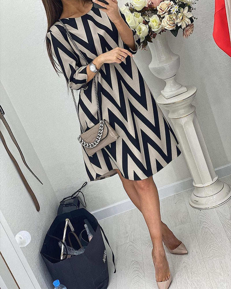 Lovenza - Vestido Midi Zigzag