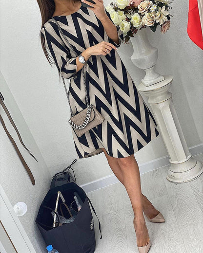 Lovenza - Vestido Midi Zigzag