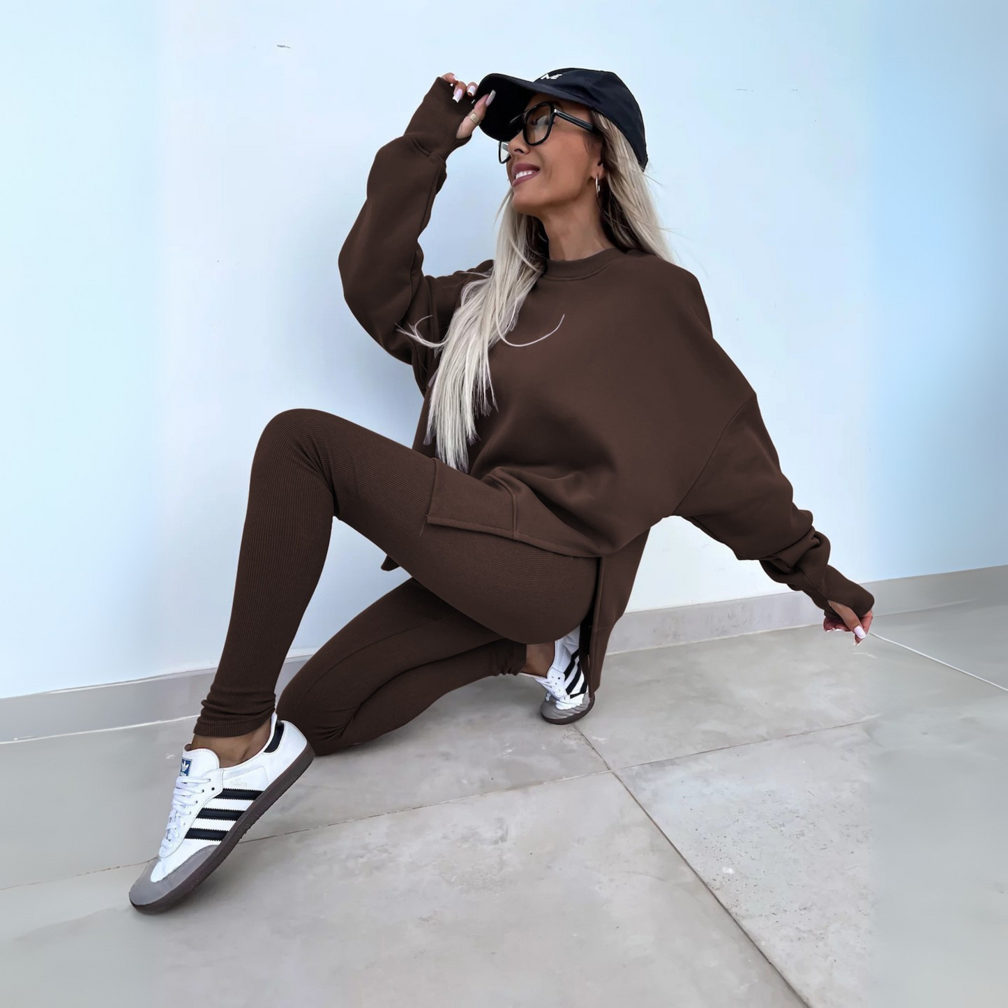 MADISON – CONJUNTO DE SUDADERA OVERSIZE Y LEGGINGS