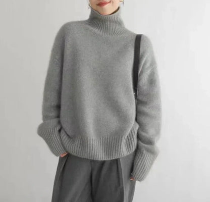Lisette | Suéter de cuello alto en cashmere