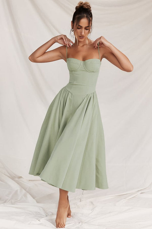 Elara | Vestido de tirantes con corsé