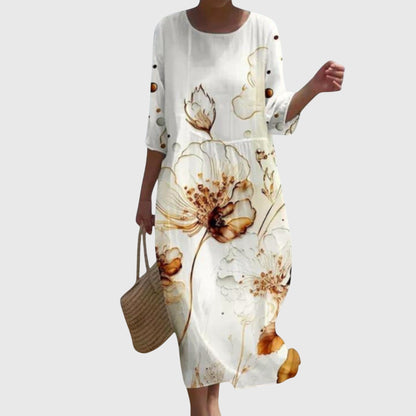 Hayley | Vestido Maxi Floral Elegante