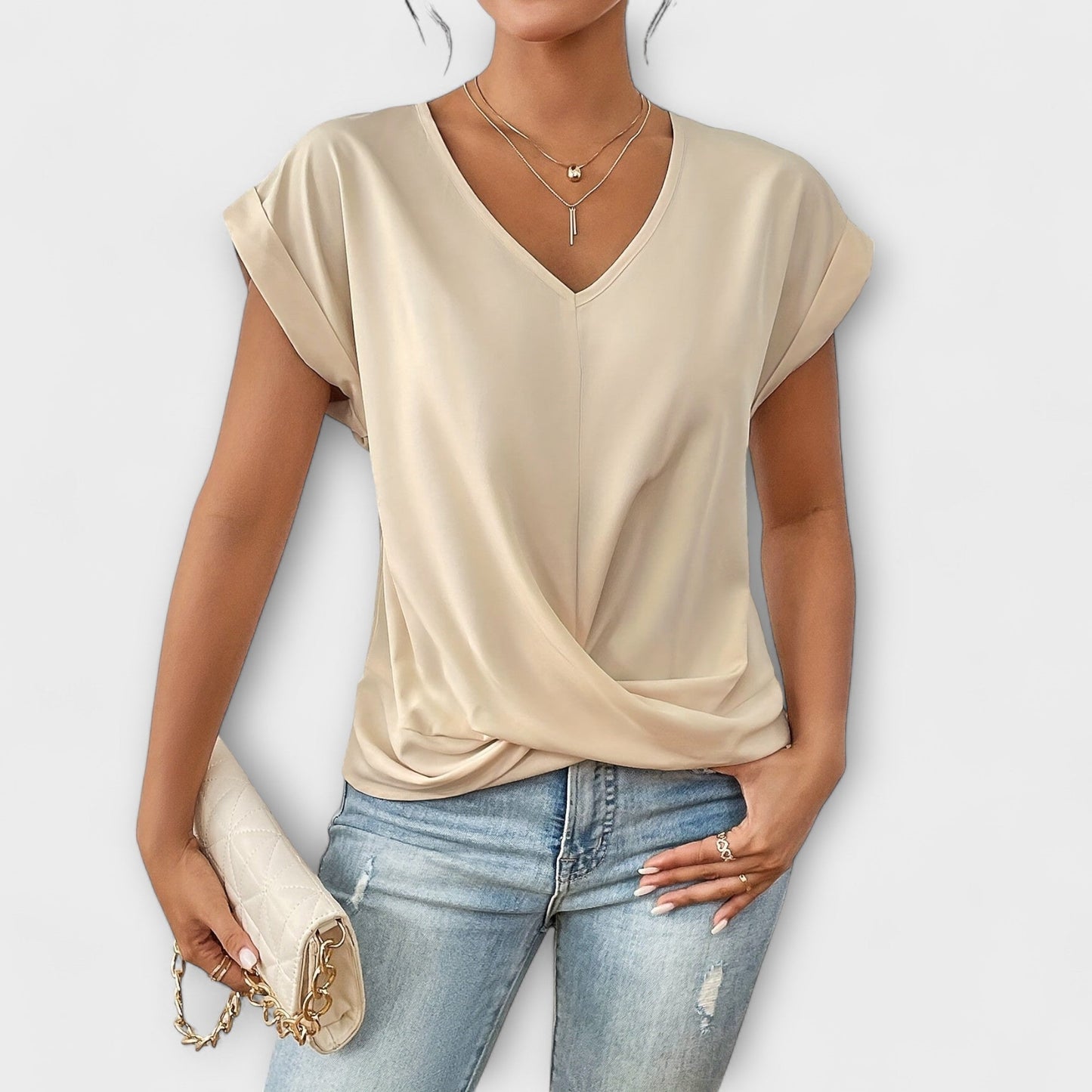 Carlinda | Top Elegante con Escote en V