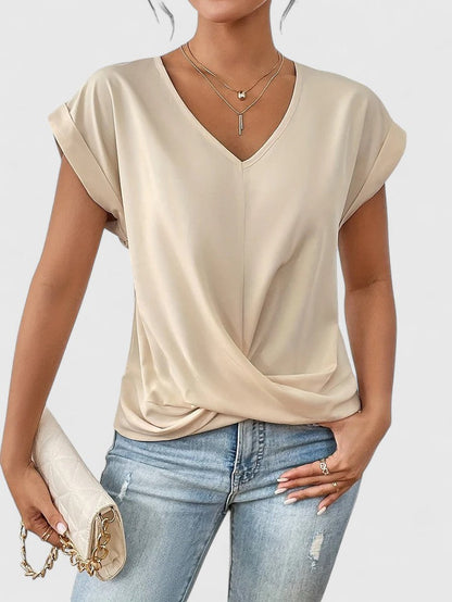 Mahrianne | Top V-Cuello Cómodo