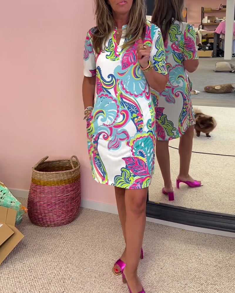 Vestido Ajustado Impreso