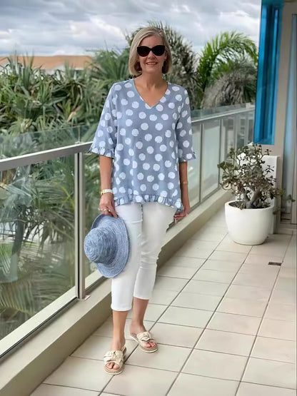 Lucienne – Blusa Elegante con Escote en V