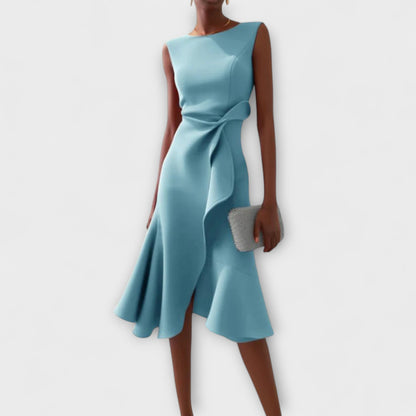 Juliette – Vestido Midi Asimétrico con Drapé