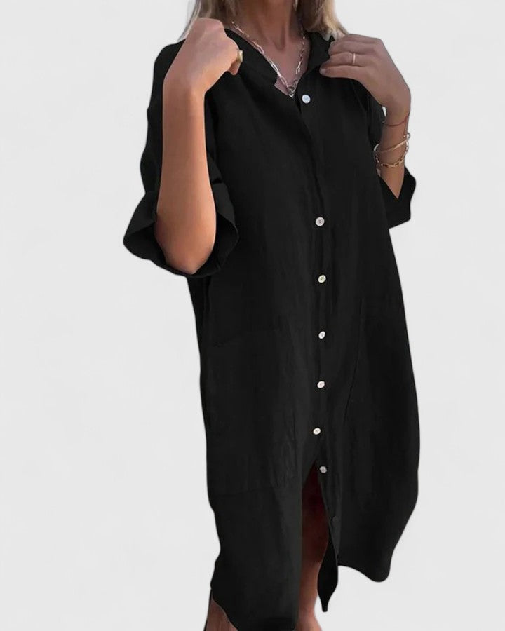 CHLOE – VESTIDO CAMISERO FÁCIL Y CÓMODO