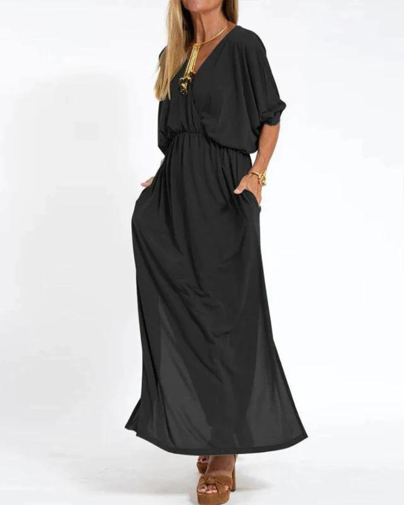 ISLA – VESTIDO MAXI RELAJADO
