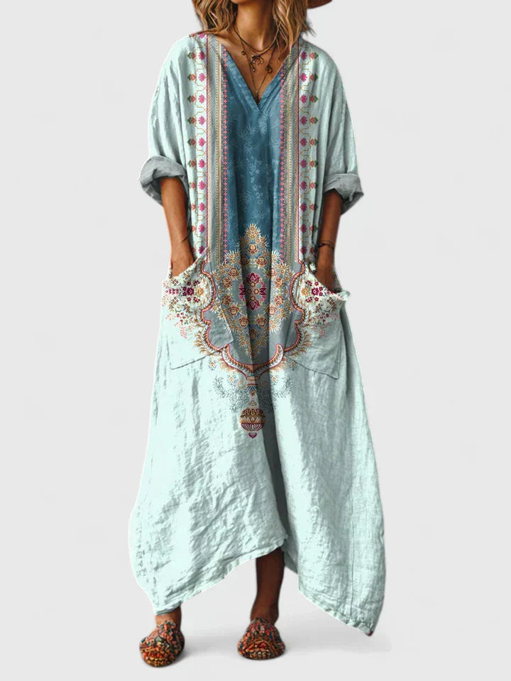 SHIELA - VESTIDO MAXI ESPÍRITU LIBRE