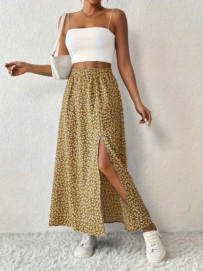 SOLYNNE – FALDA MAXI CON ESTAMPADO FLORAL