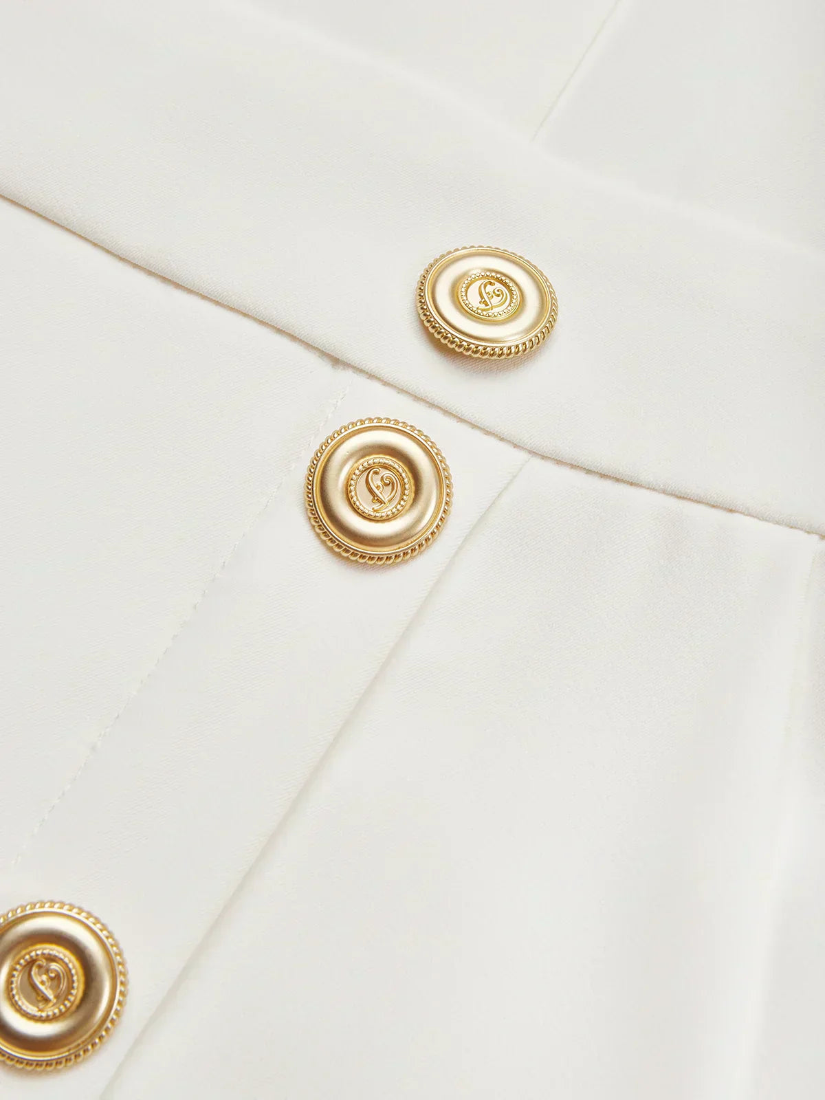 Malene™ | Vestido Midi Sólido con Abertura de Botones y Escote Redondo